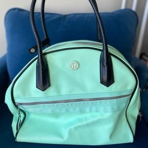 Mint green Lulu lemon bag